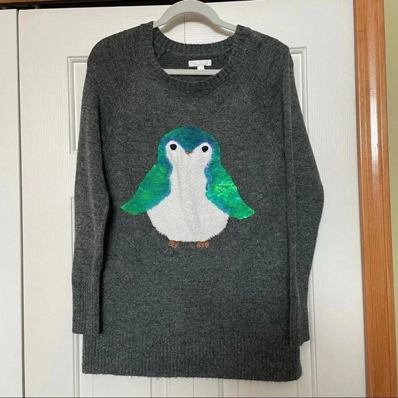 LC Lauren Conrad Sweaters - Lauren Conrad Fuzzy Penguin Sweater